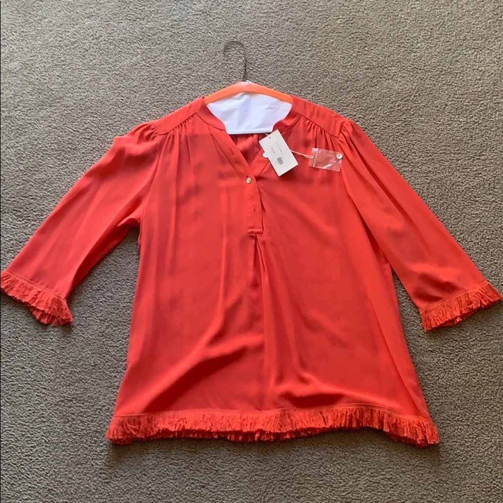 Red blouse